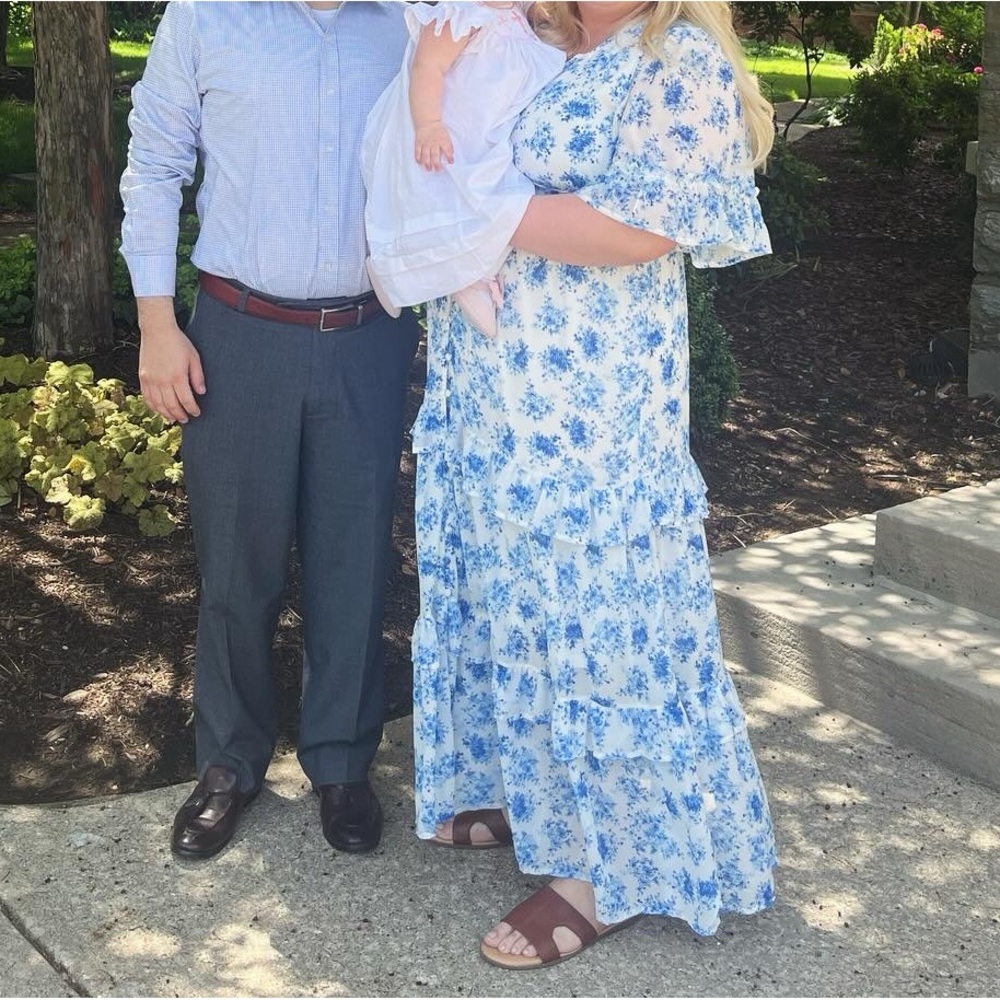 Tiered ruffle maxi dress